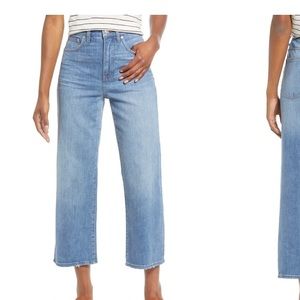 Madewell high rise slim wideleg jeans 26